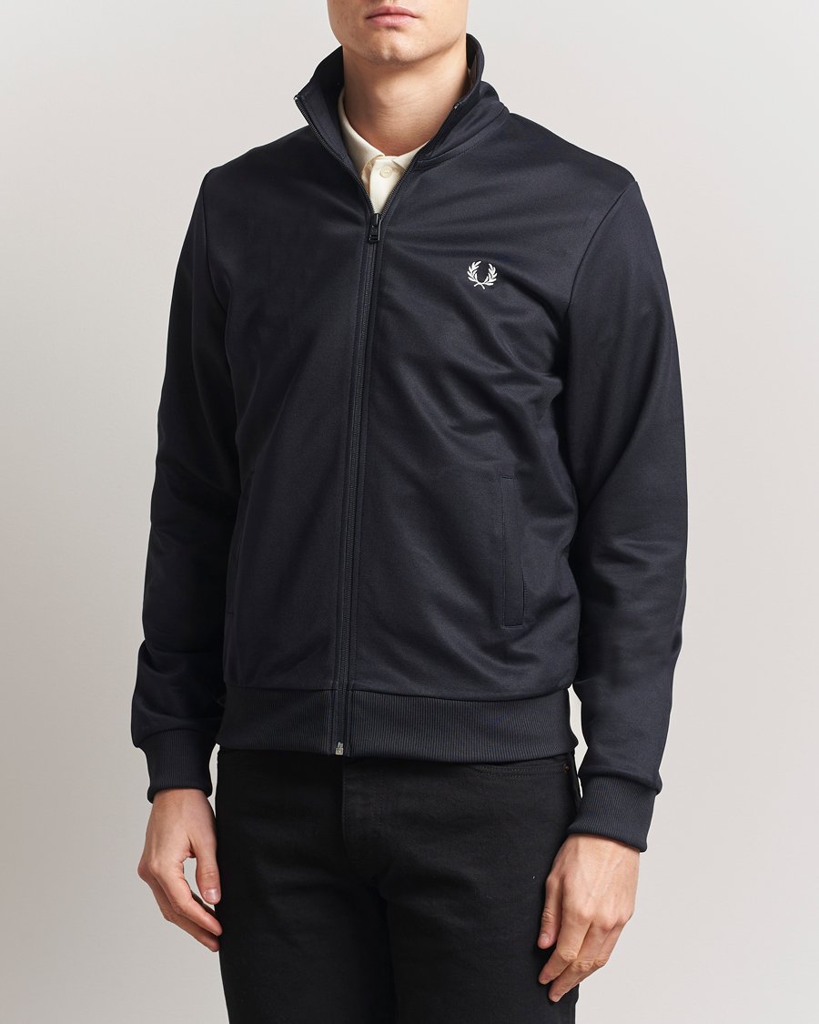 Men | Sweaters & Knitwear | Fred Perry | Track Jacket Navy