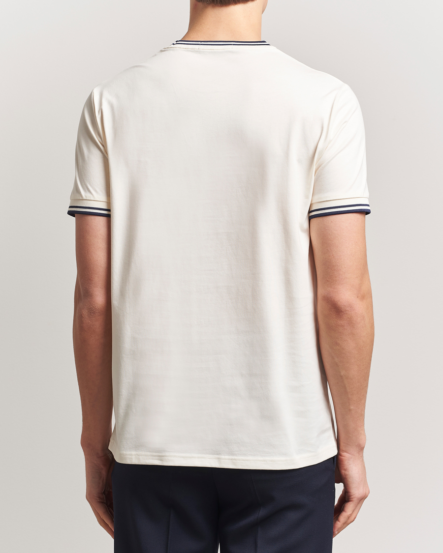 Men | T-Shirts | Fred Perry | Twin Tipped T-Shirt Ecru