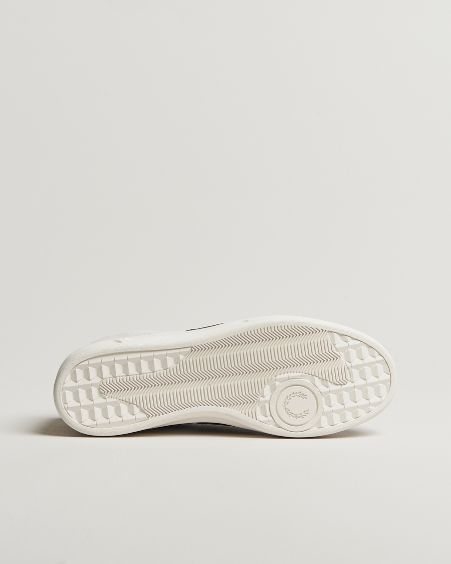 Men | Sneakers | Fred Perry | B4 Leather/Suede Sneaker White/Green