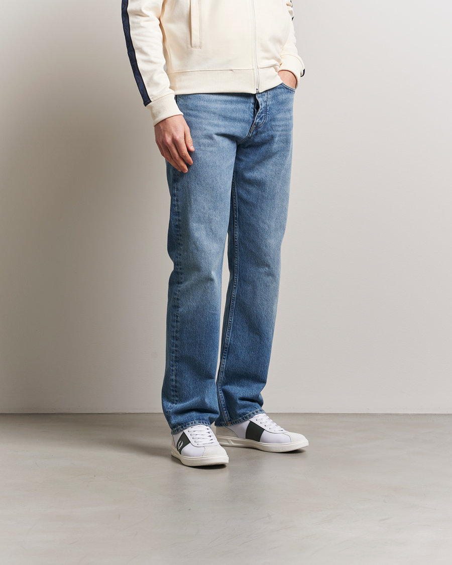 Men | Sneakers | Fred Perry | B4 Leather/Suede Sneaker White/Green