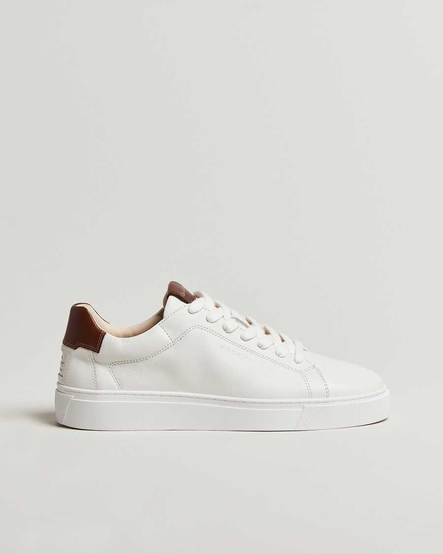 Men | Sneakers | GANT | Mc Julien Leather Sneaker White/Cognac