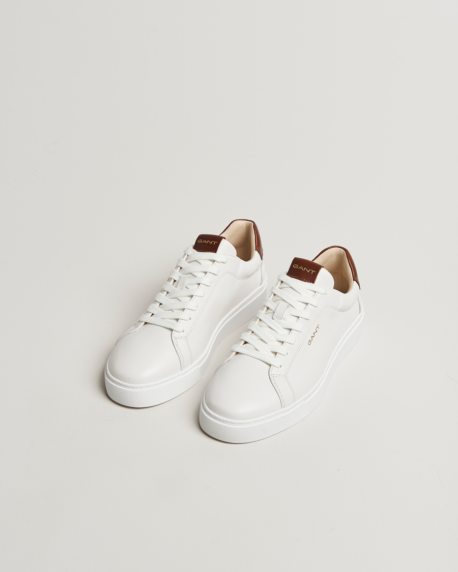 Men | Sneakers | GANT | Mc Julien Leather Sneaker White/Cognac