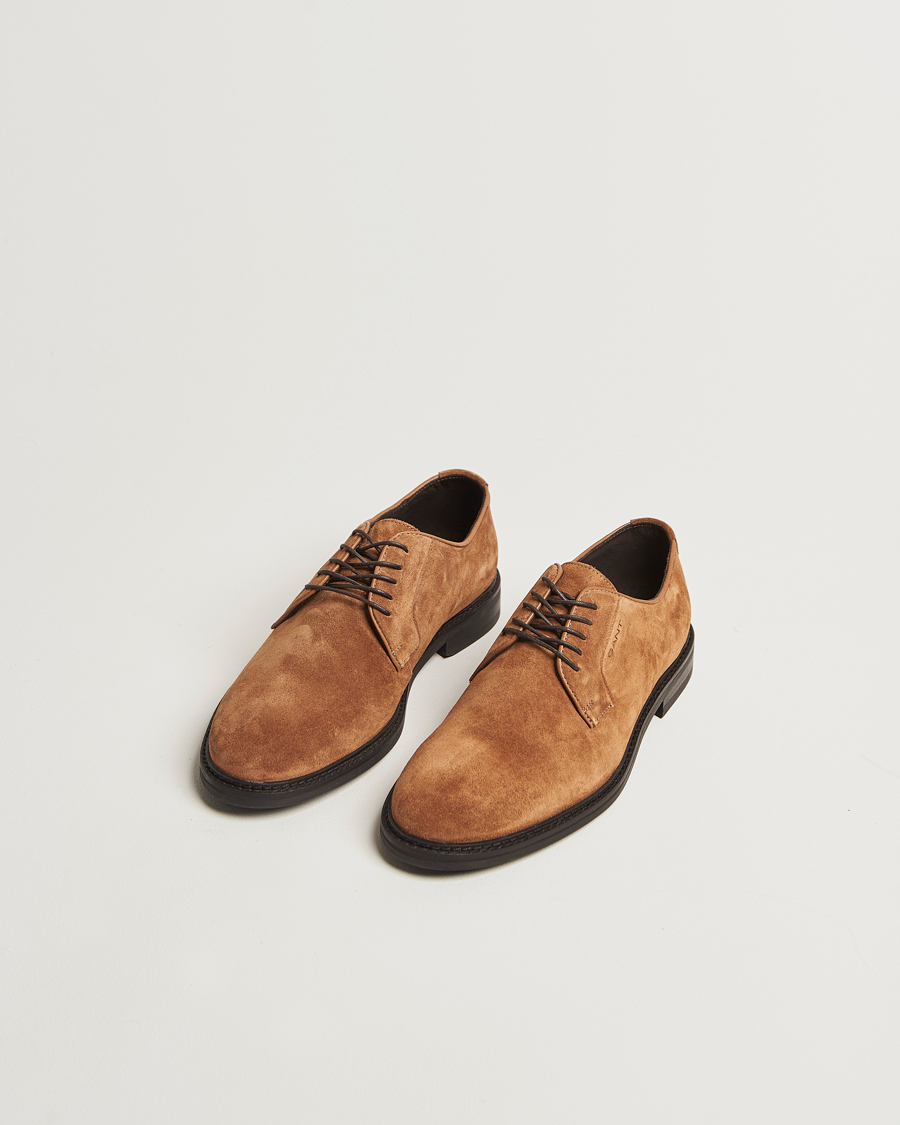 Men | Derby Shoes | GANT | Bidford Suede Derby Cognac