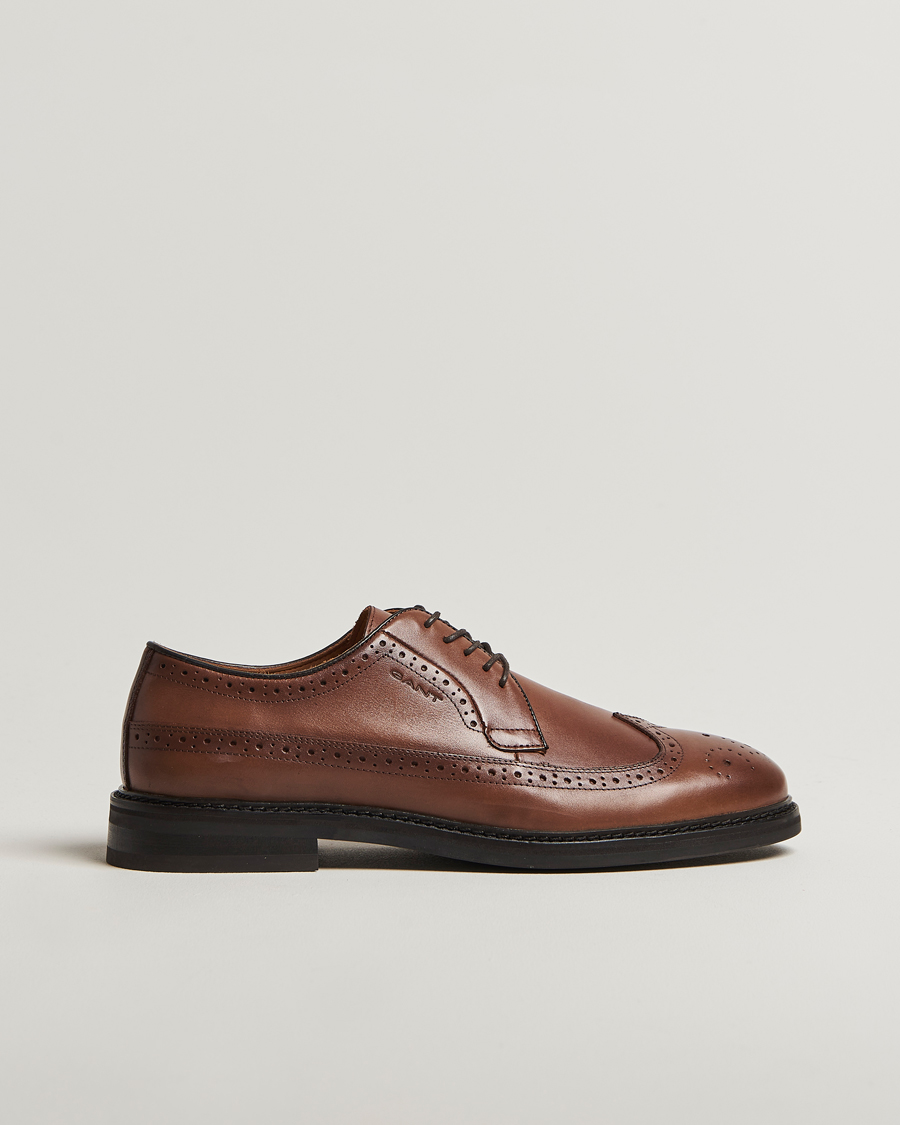 Men | Brogues | GANT | Bidford Leather Brogues Cognac