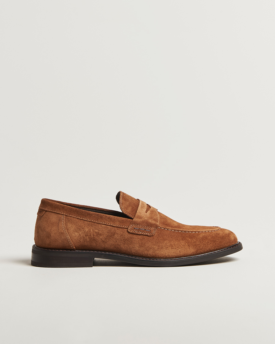 Men | Loafers | GANT | Lozham Suede Loafer Cognac