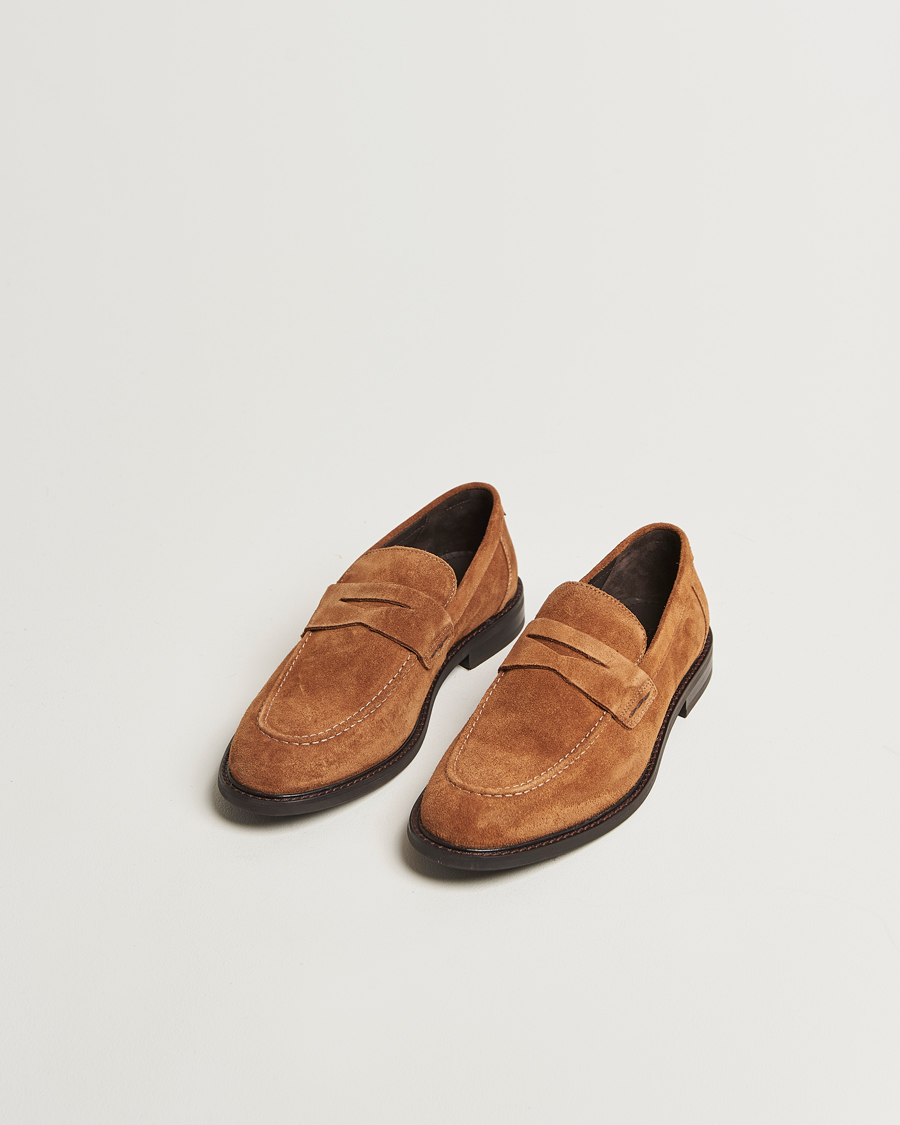 Men | Loafers | GANT | Lozham Suede Loafer Cognac