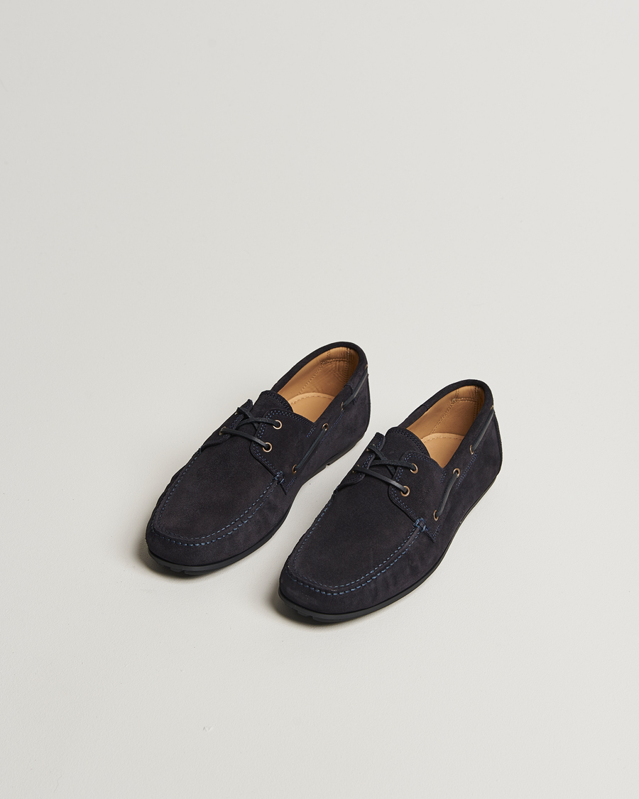 Men | Boat Shoes | GANT | Wilmon Suede Moccasin Marine
