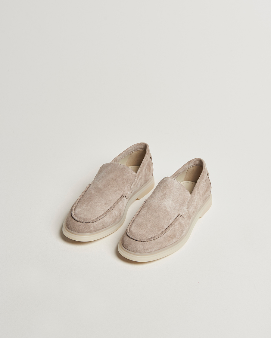 Men | Loafers | GANT | Boery Suede Loafer Taupe