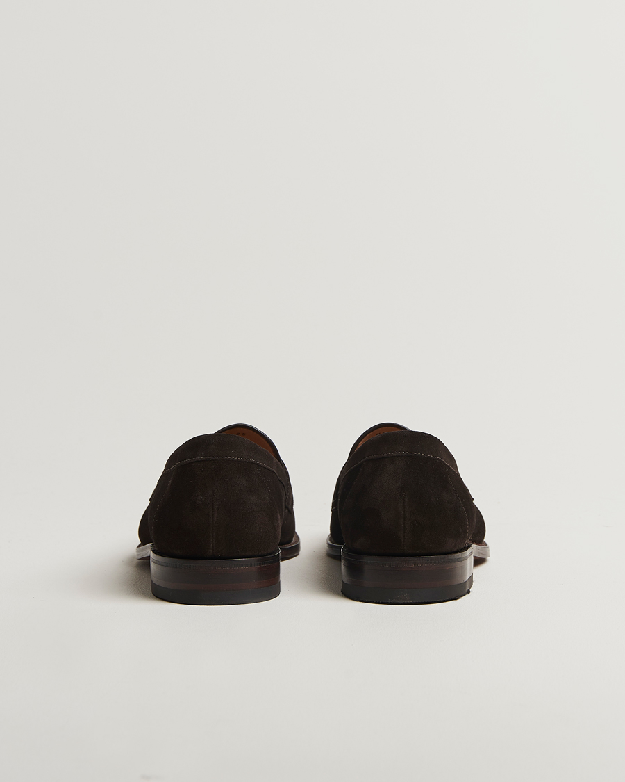Men | Loafers | Loake Shoemakers | Imperial Suede Loafers Dark Brown