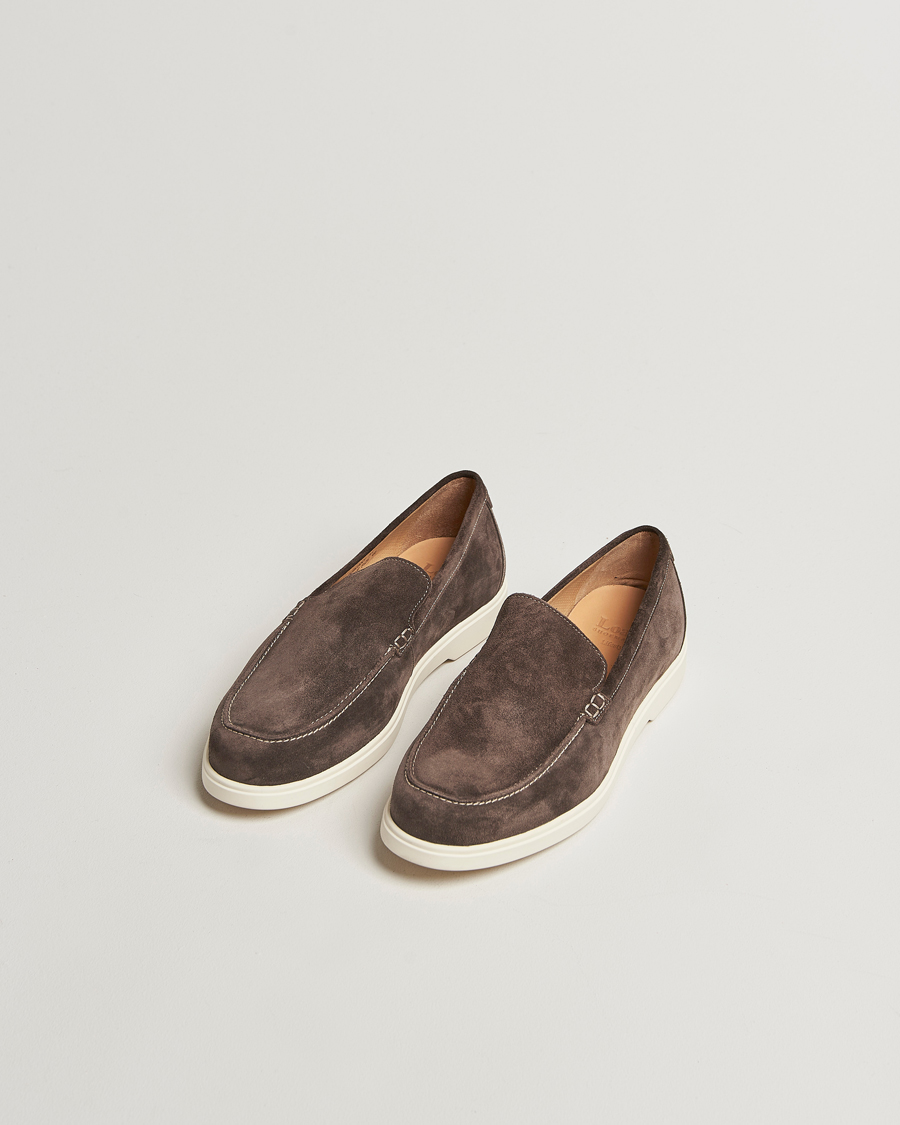 Men | Loafers | Loake Shoemakers | Tuscany Suede Loafer Anthracite