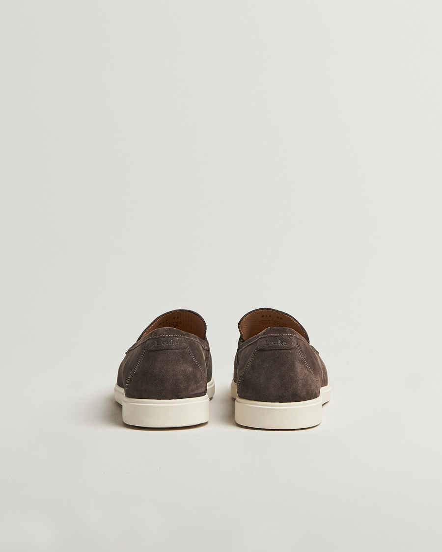 Men | Loafers | Loake Shoemakers | Tuscany Suede Loafer Anthracite