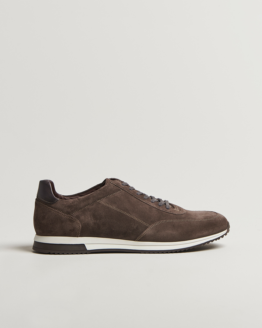 Men | Sneakers | Loake 1880 | Bannister Running Sneaker Anthracite Suede