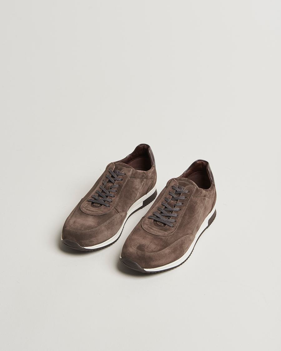 Men | Sneakers | Loake 1880 | Bannister Running Sneaker Anthracite Suede