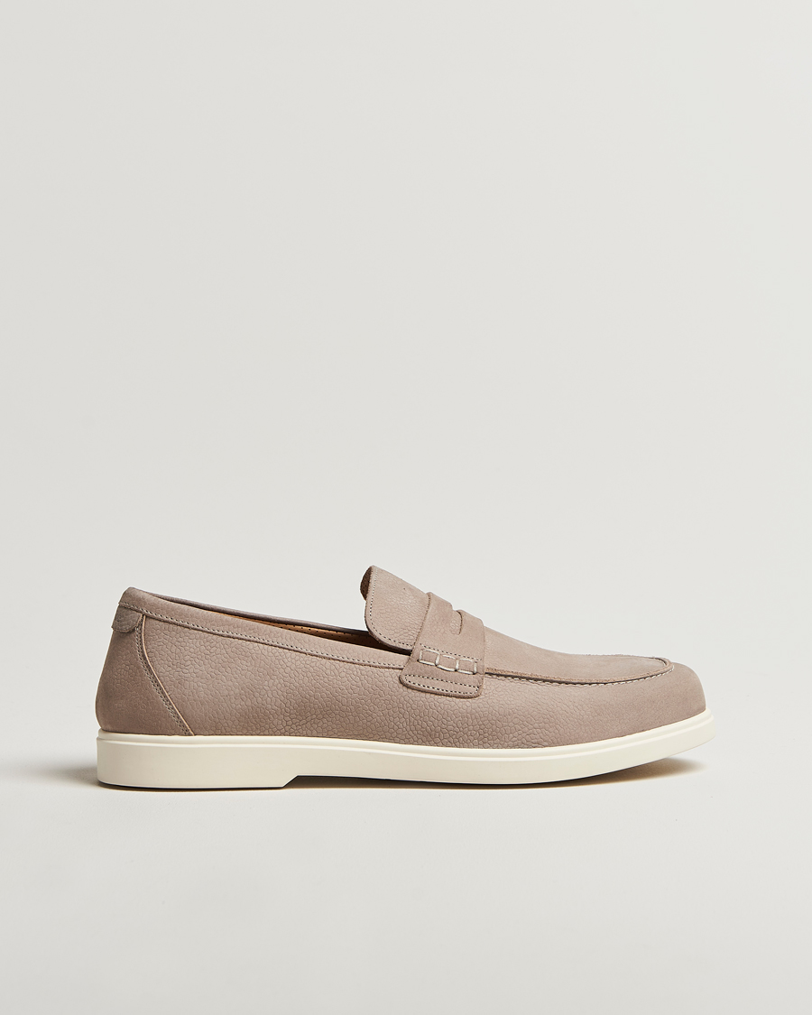 Men | Loafers | Loake 1880 | Como Nubuck Loafers Grey