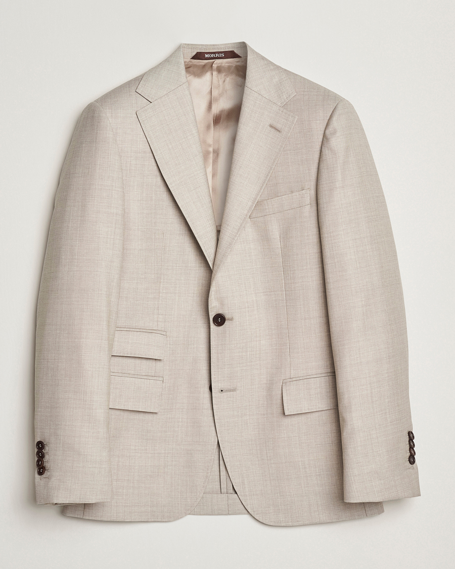 Men | Blazers | Morris Heritage | Prestige Structured Suit Blazer Beige