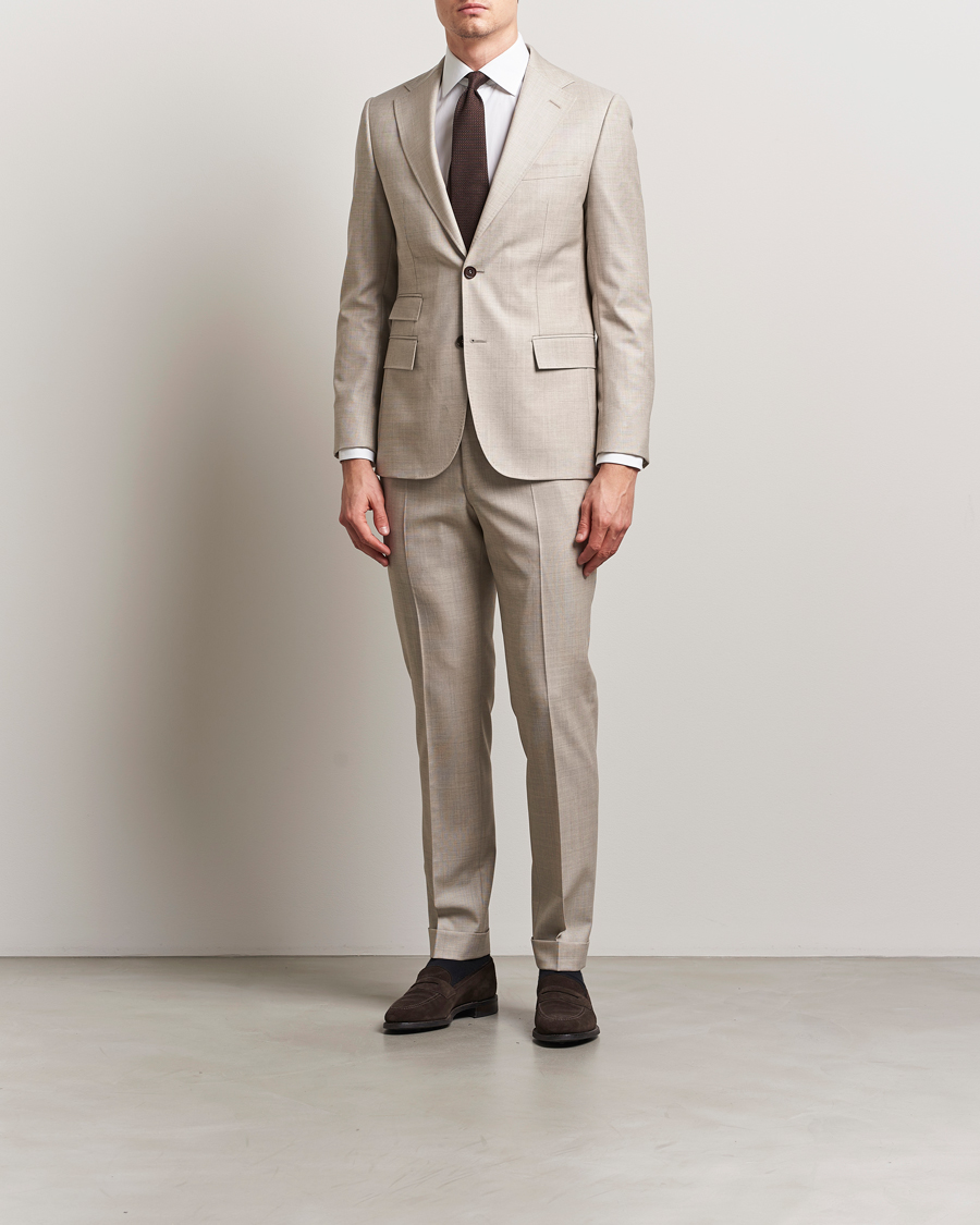 Men | Blazers | Morris Heritage | Prestige Structured Suit Blazer Beige