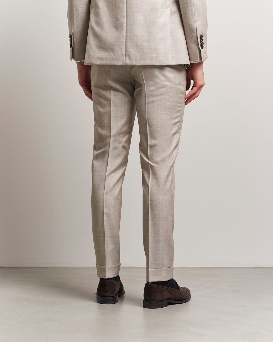 Men | Trousers | Morris Heritage | Prestige Structured Suit Trousers Beige