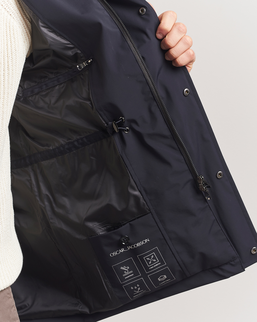 Men | Coats & Jackets | Oscar Jacobson | M65 Nylon Field Jacket Navy