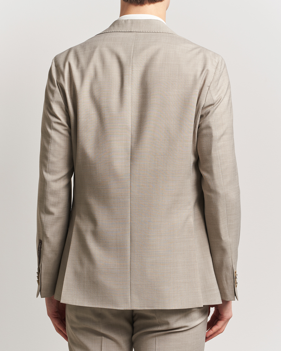 Men | Blazers | Oscar Jacobson | Fogerty Wool Stretch Suit Blazer Beige