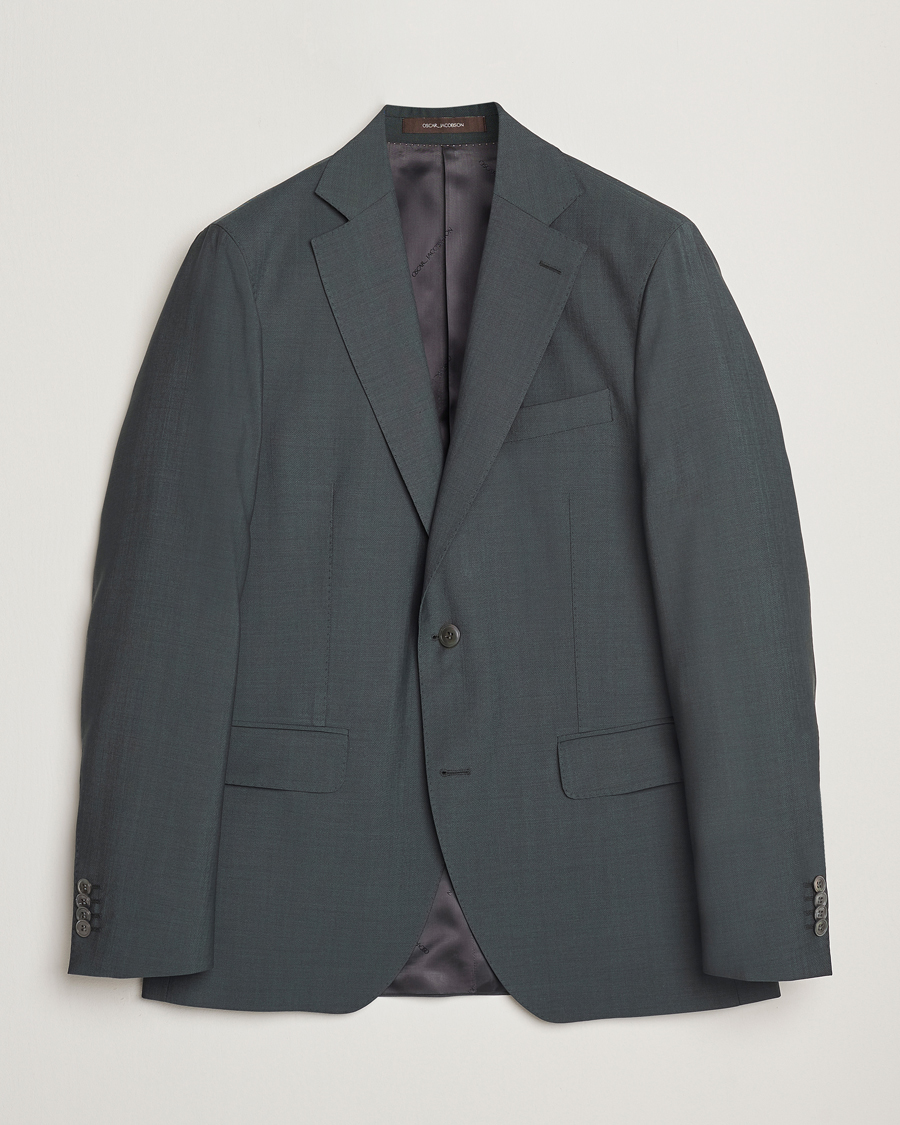 Men | Blazers | Oscar Jacobson | Fogerty Wool/Mohair Suit Blazer Green