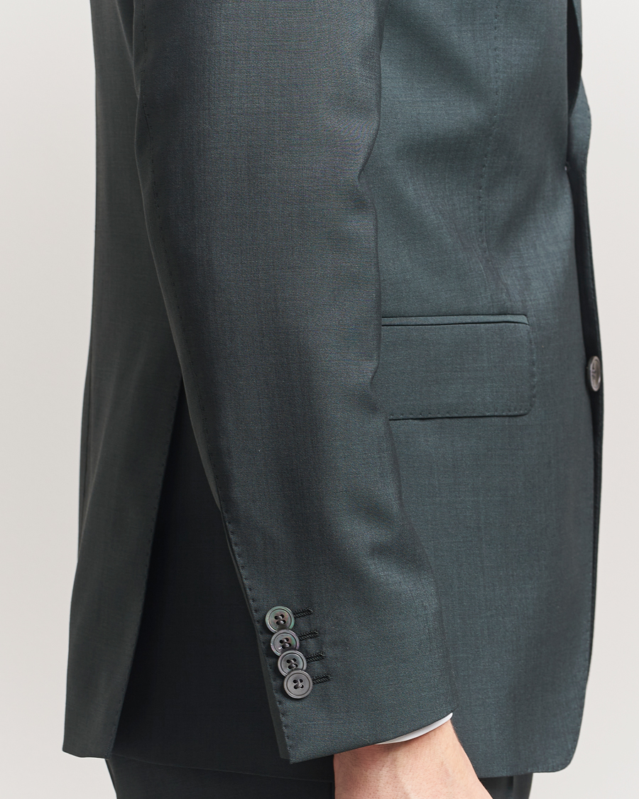 Men | Blazers | Oscar Jacobson | Fogerty Wool/Mohair Suit Blazer Green