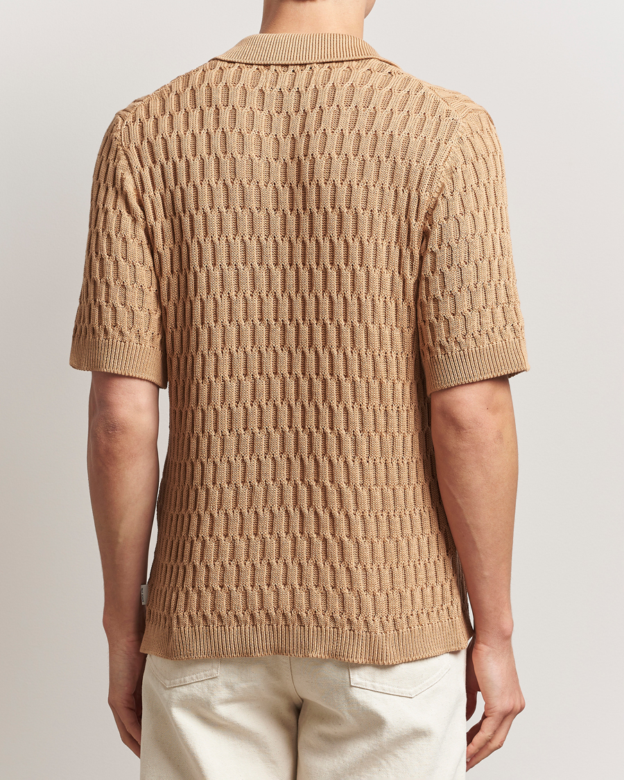 Men | Shirts | Peregrine | Cove Knitted Short Sleeve Shirt Sand