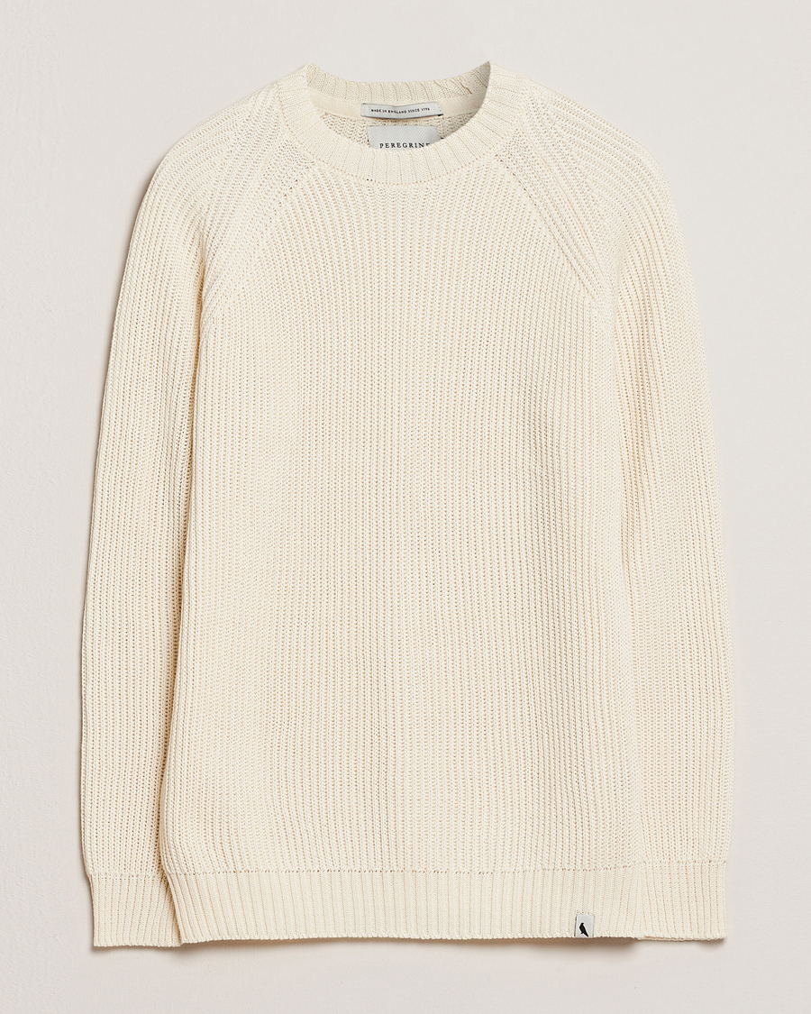 Men | Sweaters & Knitwear | Peregrine | Harry Organic Cotton Sweater White