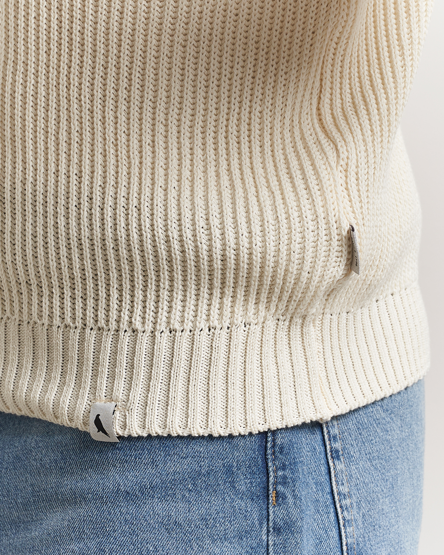 Men | Sweaters & Knitwear | Peregrine | Felix Quarter Zip Jumper White