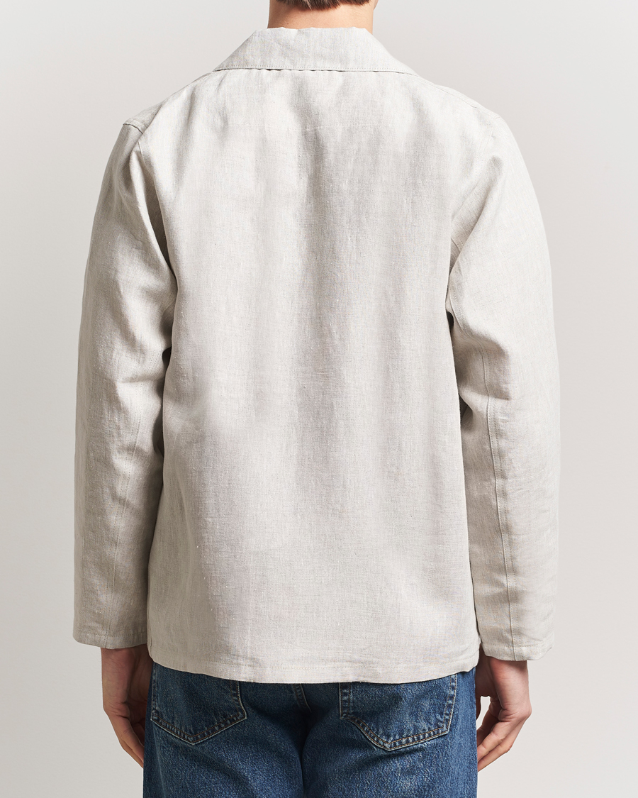 Men | Shirts | Peregrine | Grange Linen Shacket Natural