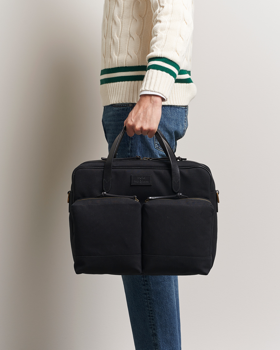 Men | Bags | Polo Ralph Lauren | Commuter Canvas Messenger Bag Black