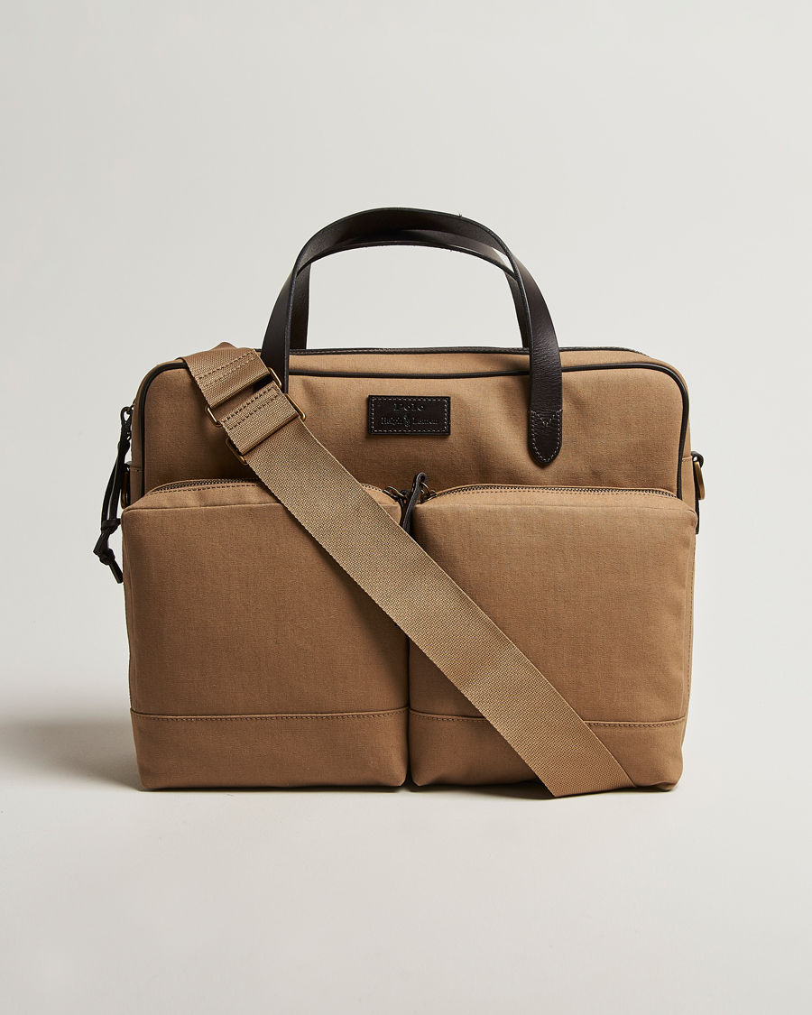 Men | Bags | Polo Ralph Lauren | Commuter Canvas Messenger Bag Khaki/Brown
