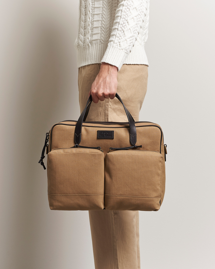 Men | Bags | Polo Ralph Lauren | Commuter Canvas Messenger Bag Khaki/Brown