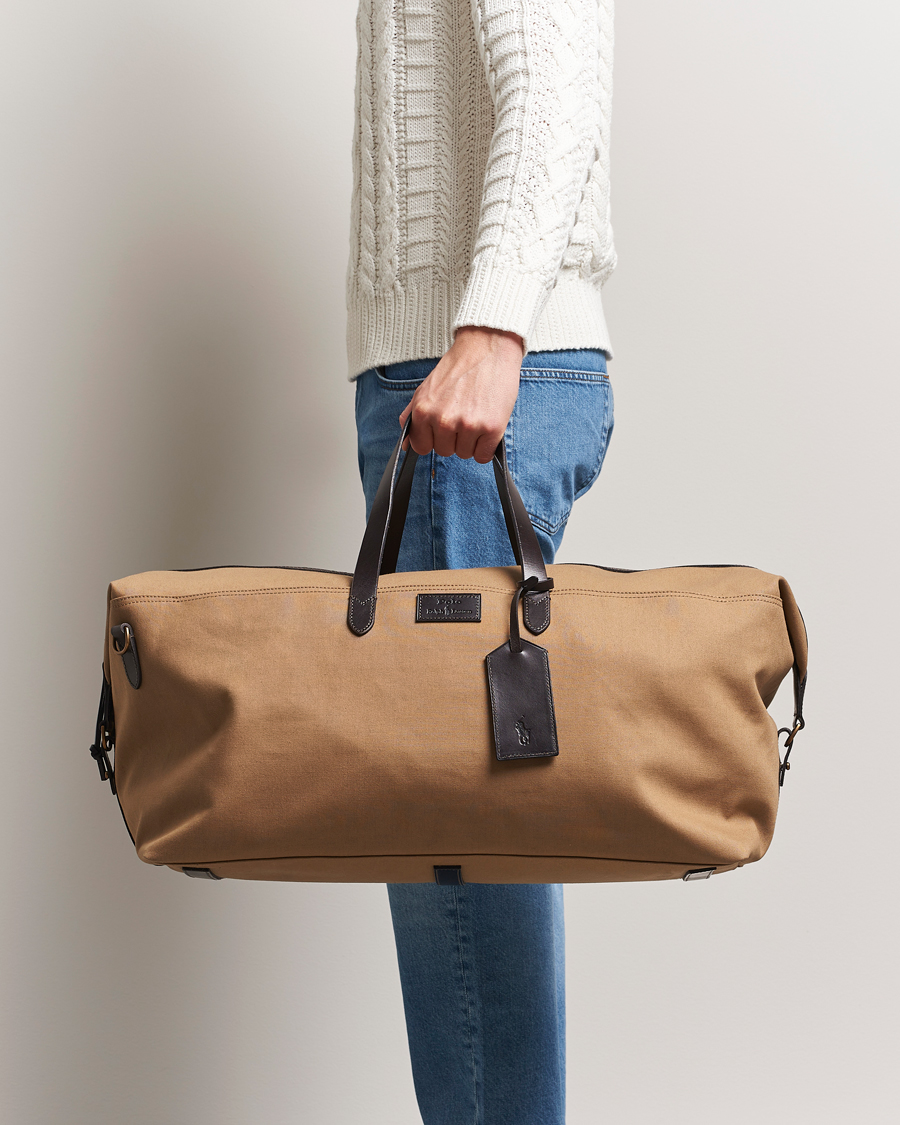 Men | Bags | Polo Ralph Lauren | Polo Ralph LaurenMedium Canvas Duffle BagKhaki/Brown