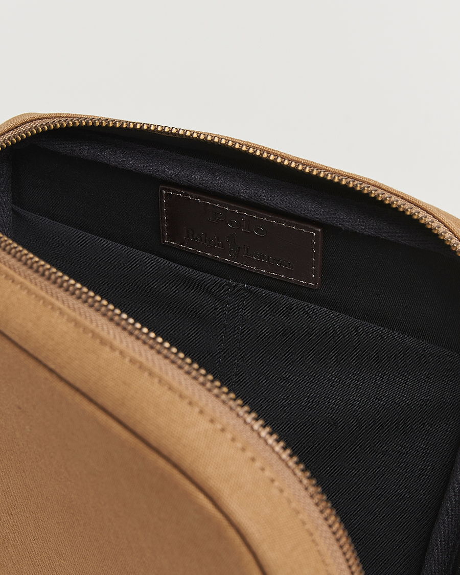 Men | Bags | Polo Ralph Lauren | Canvas/Leather Washbag Montana Khaki