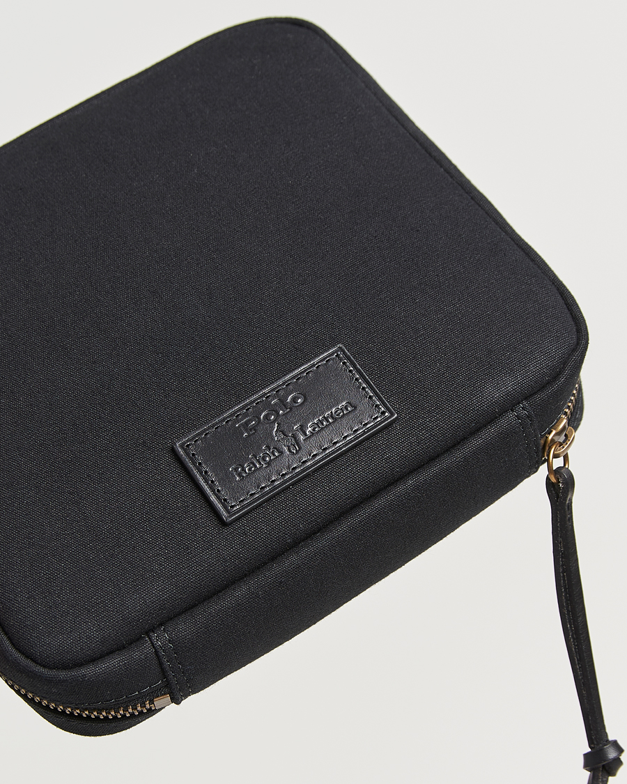 Men | Bags | Polo Ralph Lauren | Canvas/Leather Washbag Black