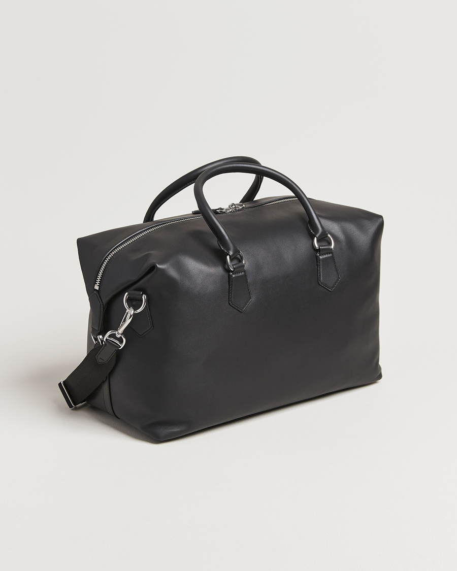 Men | Bags | Polo Ralph Lauren | Smooth Leather Weekendbag Black