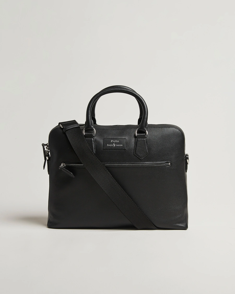 Men | Bags | Polo Ralph Lauren | Polo Ralph LaurenPebble Leather BriefcaseBlack