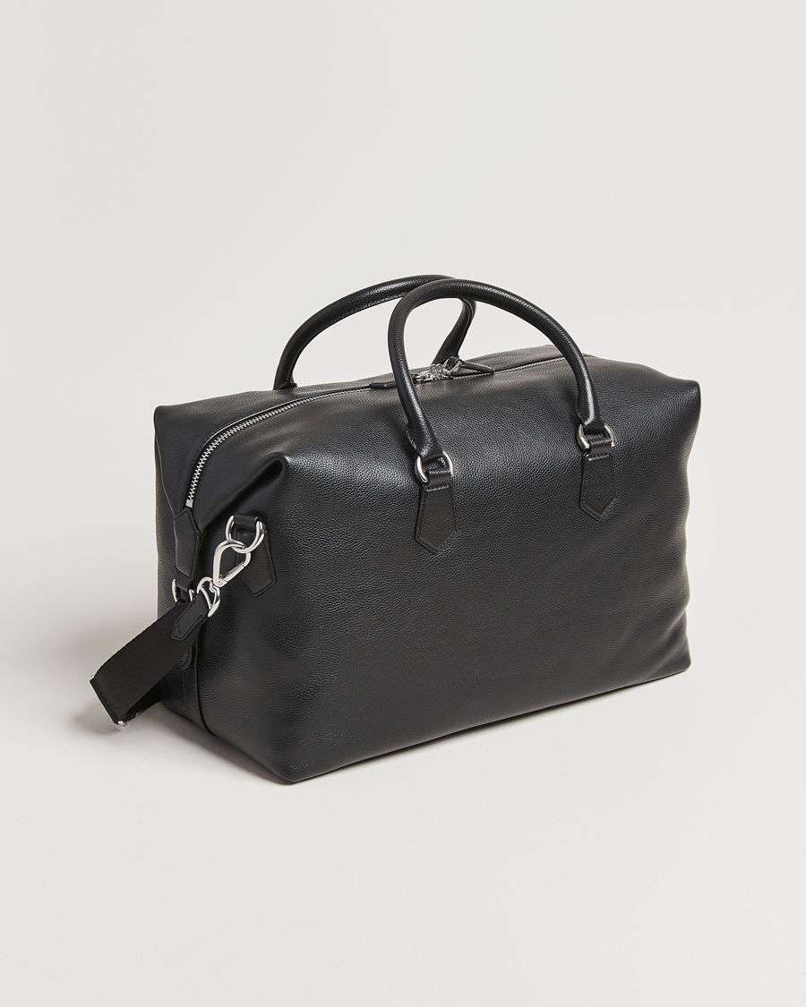 Men | Bags | Polo Ralph Lauren | Weekendbag Pebble Leather Black