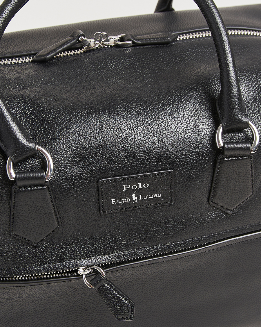 Men | Bags | Polo Ralph Lauren | Weekendbag Pebble Leather Black