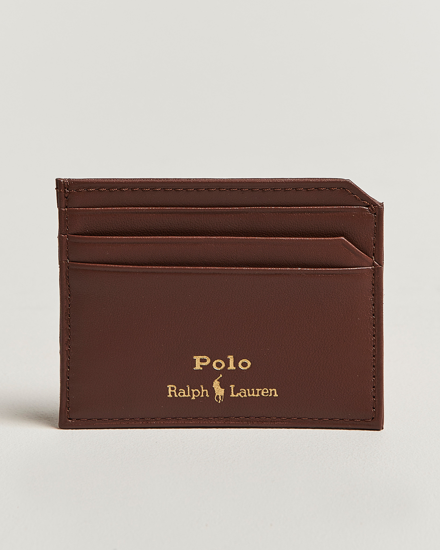 Men | Wallets | Polo Ralph Lauren | Card Holder Smooth Leather Saddle