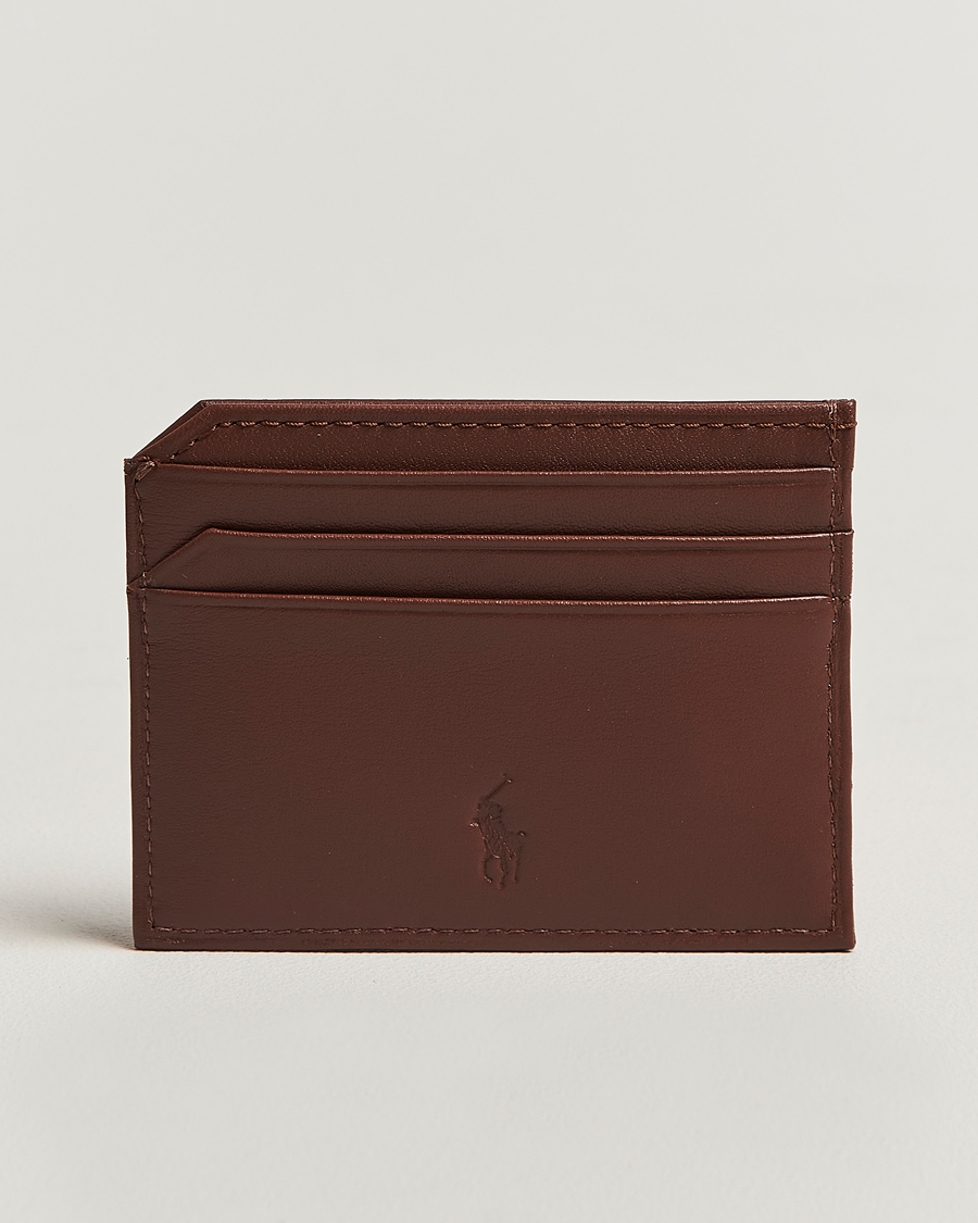 Men | Wallets | Polo Ralph Lauren | Card Holder Smooth Leather Saddle