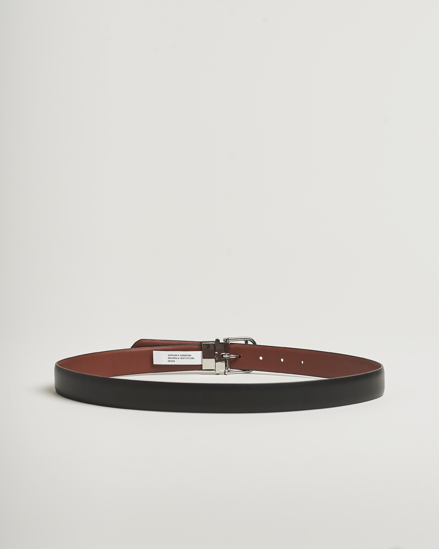 Men | Belts | Polo Ralph Lauren | Smooth Leather Belt Black/Cogniac