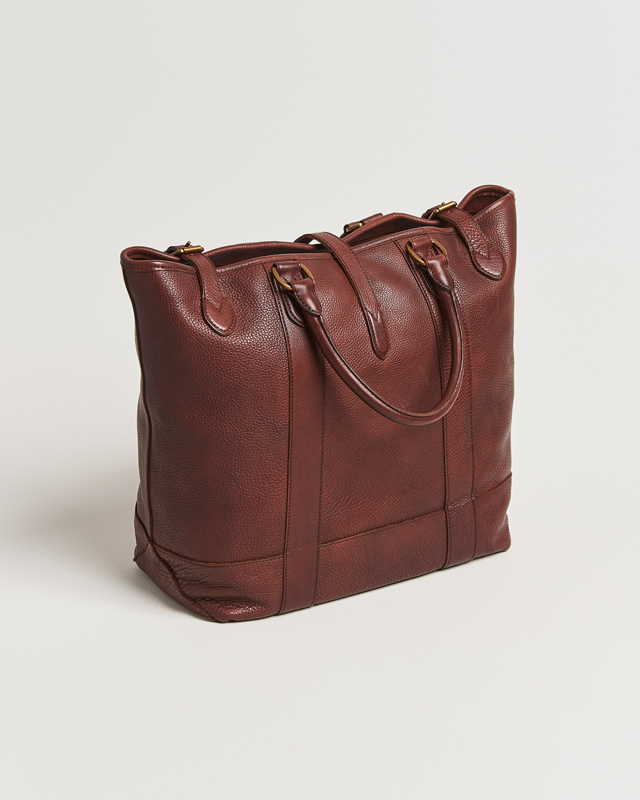 Men | Bags | Polo Ralph Lauren | Leather Tote Bag British Tan