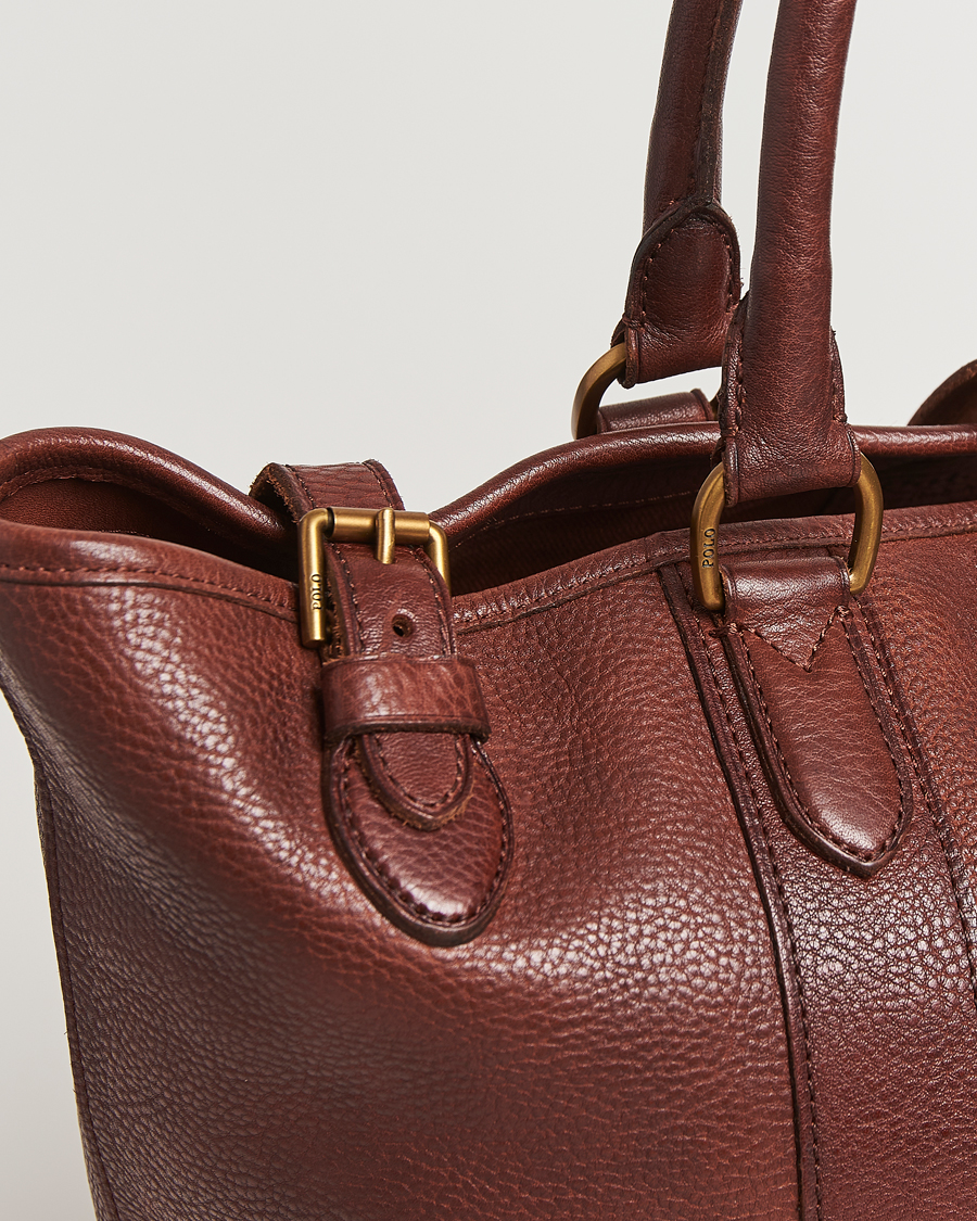 Men | Bags | Polo Ralph Lauren | Leather Tote Bag British Tan