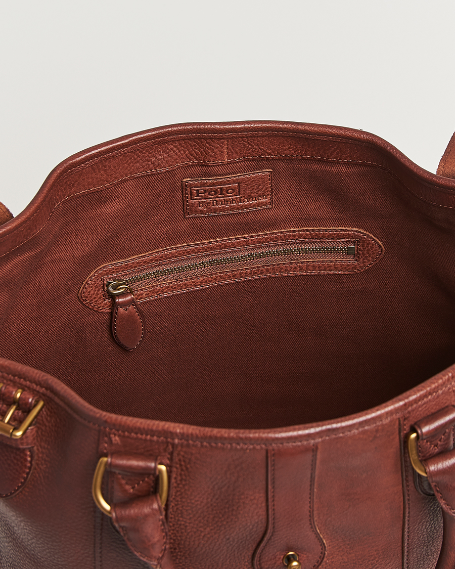 Men | Bags | Polo Ralph Lauren | Leather Tote Bag British Tan