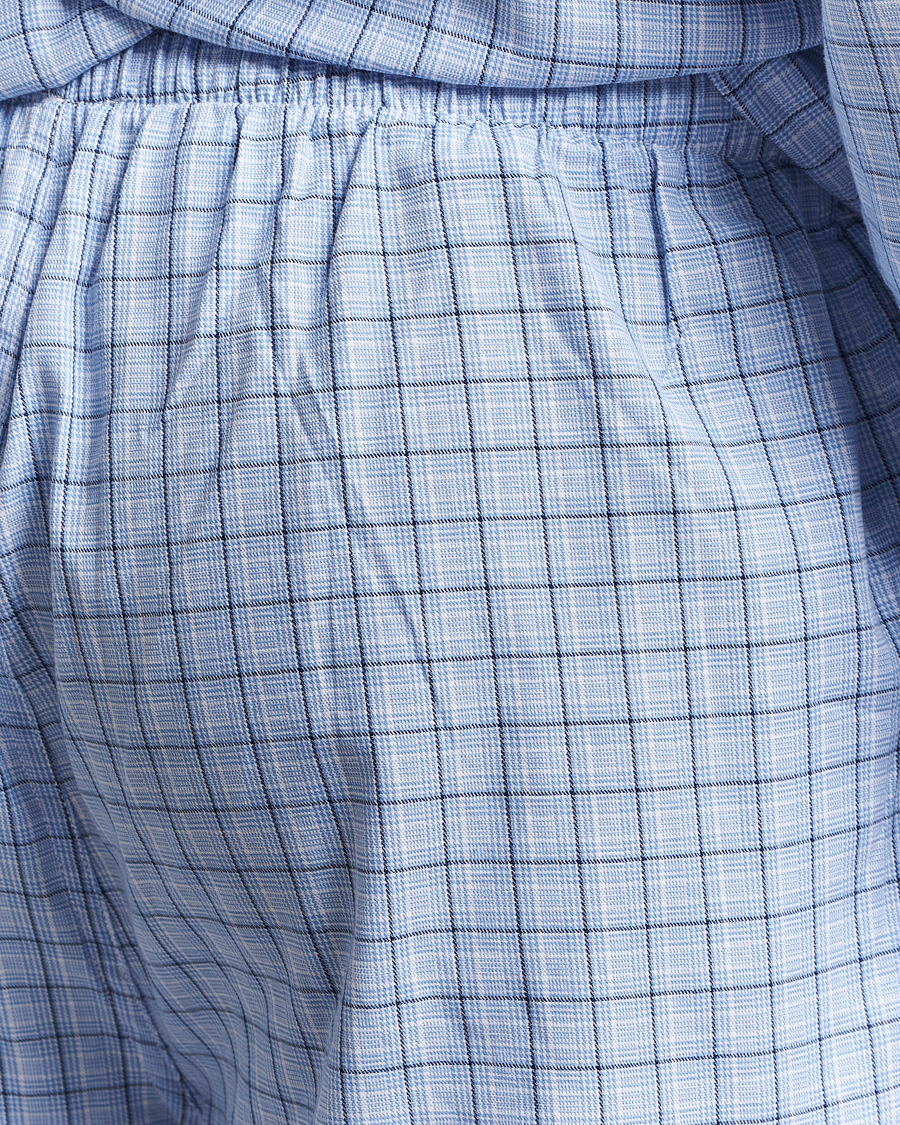 Men | Pyjamas & Robes | Polo Ralph Lauren | Cotton Checked Pyjama Set Blue