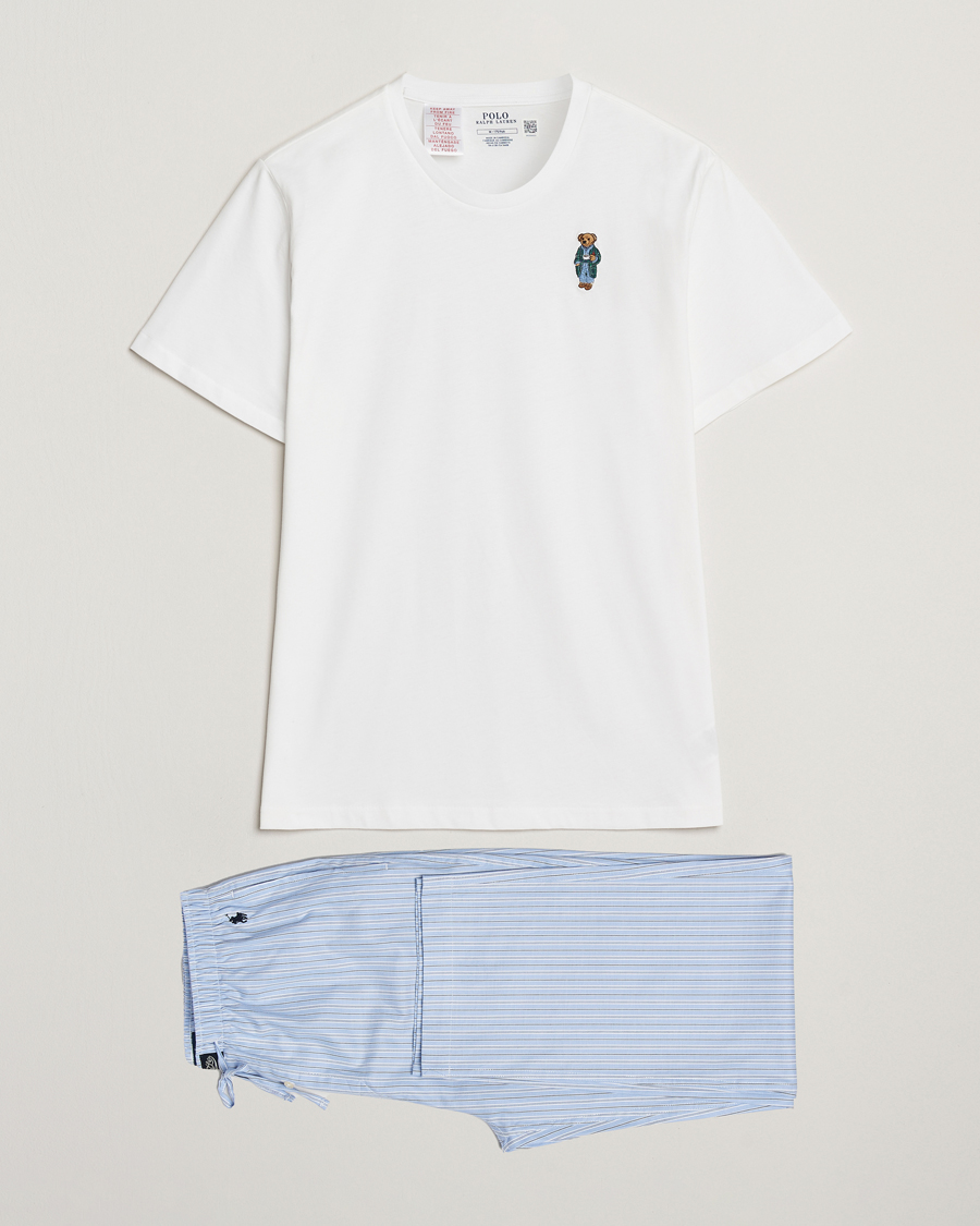 Men | Pyjamas & Robes | Polo Ralph Lauren | Cotton Pyjama Set Blue/White