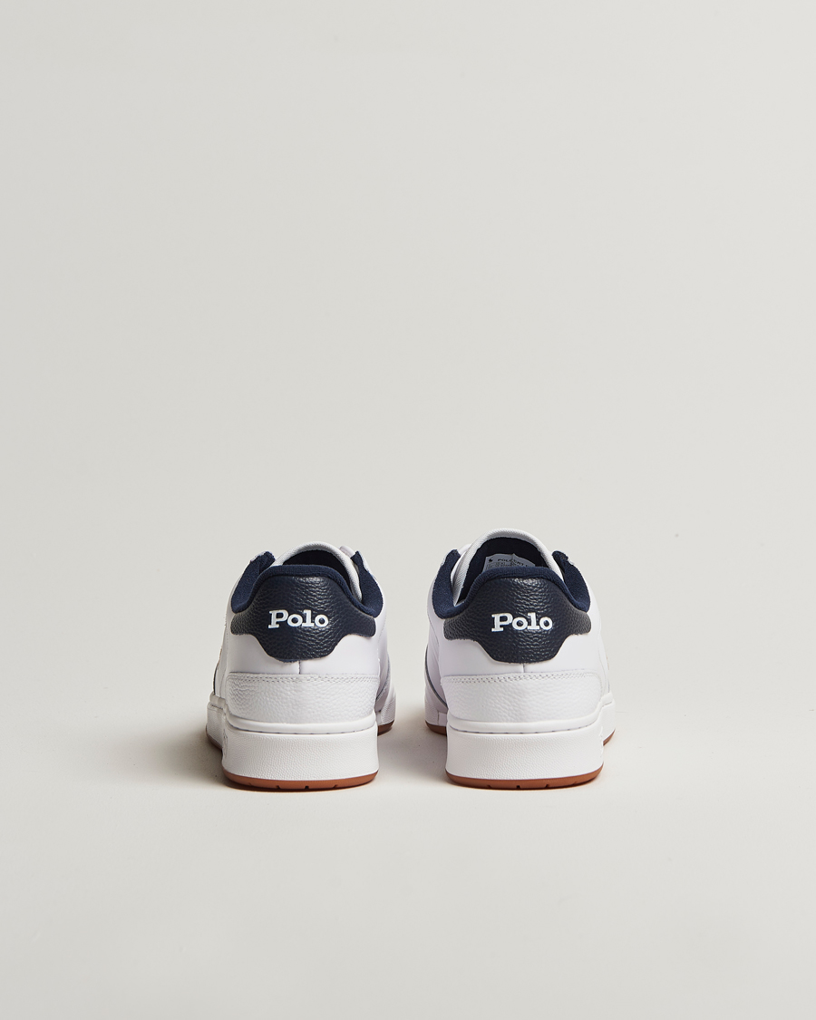 Men | Sneakers | Polo Ralph Lauren | CRT Leather Sneaker White/Navy