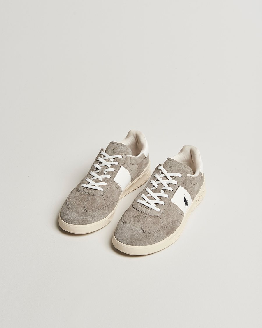 Men | Polo Ralph Lauren Aera Suede Sneaker Grey/White | Polo Ralph Lauren | Aera Suede Sneaker Grey/White