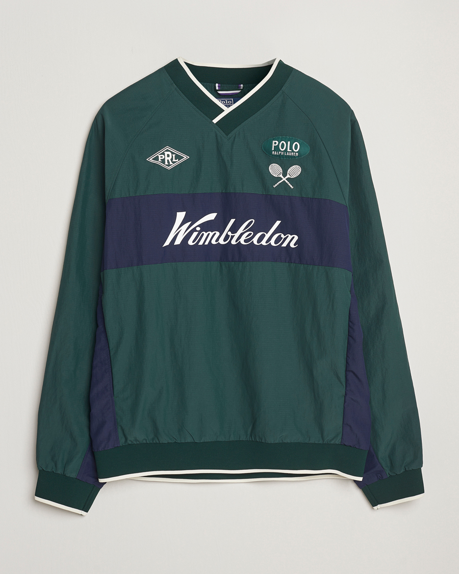 Men | Sweaters & Knitwear | Polo Ralph Lauren | Wimbledon Tennis Pullover Moss Agate/Refined Navy